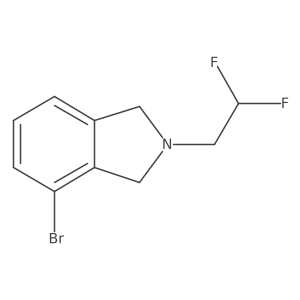 4-Bromo-2-(2,2-difluoroethyl)isoindoline Structure