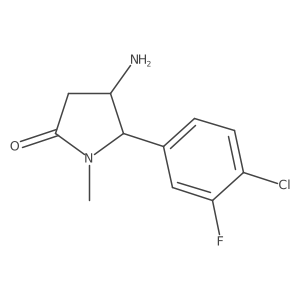 (4S,5R)-4-Amino-5-(4-chloro-3-fluorophenyl)-1-methylpyrrolidin-2-one Structure
