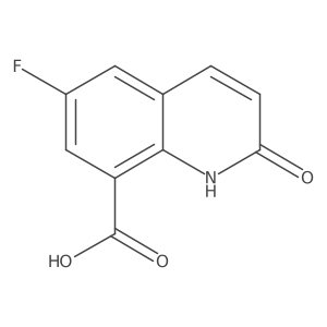 6-Fluoro-2-oxo-1,2-dihydroquinoline-8-carboxylic acid结构式