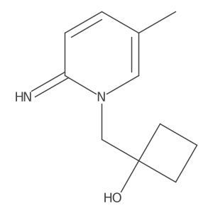 1-((2-Imino-5-methylpyridin-1(2H)-yl)methyl)cyclobutan-1-ol Structure