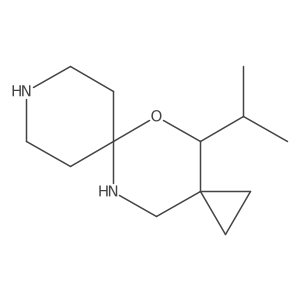 4-(Propan-2-yl)-5-oxa-9,12-diazadispiro[2.2.5^{6}.2^{3}]tridecane结构式