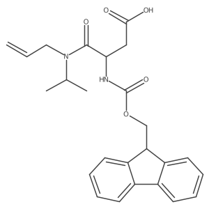 3-({[(9H-fluoren-9-yl)methoxy]carbonyl}amino)-3-[(prop-2-en-1-yl)(propan-2-yl)carbamoyl]propanoic acid结构式