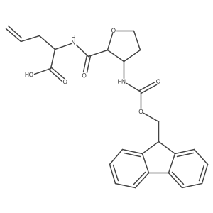 2-{[3-({[(9H-fluoren-9-yl)methoxy]carbonyl}amino)oxolan-2-yl]formamido}pent-4-enoic acid结构式