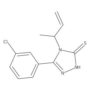 4-(but-3-en-2-yl)-5-(3-chlorophenyl)-4H-1,2,4-triazole-3-thiol Structure