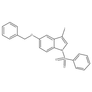 5-benzyloxy-1-benzenesulfonyl-3-iodo-1H-indole Structure