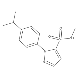 N-methyl-1-[4-(propan-2-yl)phenyl]-1H-pyrazole-5-sulfonamide Structure