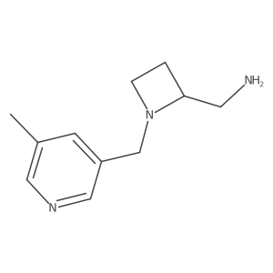{1-[(5-Methylpyridin-3-yl)methyl]azetidin-2-yl}methanamine Structure