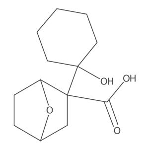 2-(1-Hydroxycyclohexyl)-7-oxabicyclo[2.2.1]heptane-2-carboxylic acid结构式