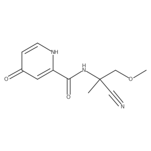 N-(1-cyano-2-methoxy-1-methylethyl)-4-hydroxypyridine-2-carboxamide Structure