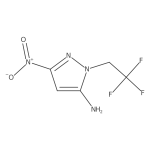 3-nitro-1-(2,2,2-trifluoroethyl)-1H-pyrazol-5-amine Structure