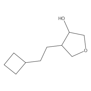 rac-(3R,4S)-4-(2-cyclobutylethyl)oxolan-3-ol Structure