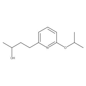(2S)-4-[6-(propan-2-yloxy)pyridin-2-yl]butan-2-ol结构式