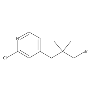 4-(3-Bromo-2,2-dimethylpropyl)-2-chloropyridine Structure