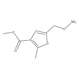 Methyl 5-[(aminooxy)methyl]-2-methylfuran-3-carboxylate结构式