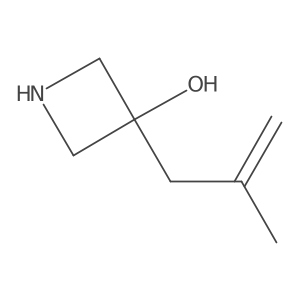 3-(2-Methylprop-2-en-1-yl)azetidin-3-ol结构式