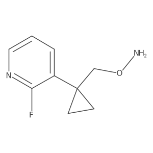 O-{[1-(2-fluoropyridin-3-yl)cyclopropyl]methyl}hydroxylamine Structure
