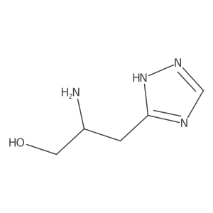 2-amino-3-(1H-1,2,4-triazol-5-yl)propan-1-ol结构式
