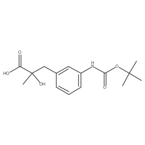3-(3-{[(Tert-butoxy)carbonyl]amino}phenyl)-2-hydroxy-2-methylpropanoic acid Structure