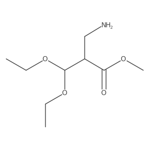 Methyl 3-amino-2-(diethoxymethyl)propanoate结构式
