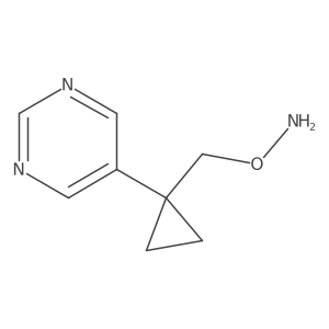 O-{[1-(pyrimidin-5-yl)cyclopropyl]methyl}hydroxylamine结构式