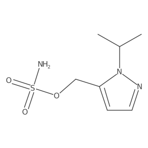 [1-(propan-2-yl)-1H-pyrazol-5-yl]methyl sulfamate结构式