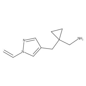{1-[(1-ethenyl-1H-pyrazol-4-yl)methyl]cyclopropyl}methanamine Structure