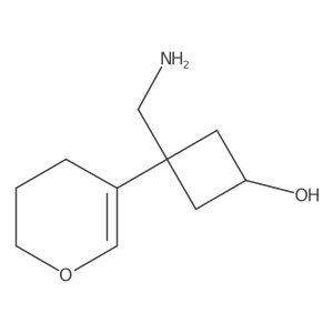 3-(aminomethyl)-3-(3,4-dihydro-2H-pyran-5-yl)cyclobutan-1-ol结构式