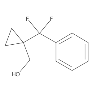 {1-[Difluoro(phenyl)methyl]cyclopropyl}methanol结构式