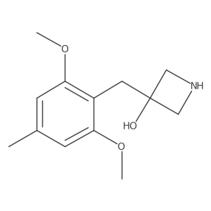 3-[(2,6-Dimethoxy-4-methylphenyl)methyl]azetidin-3-ol结构式