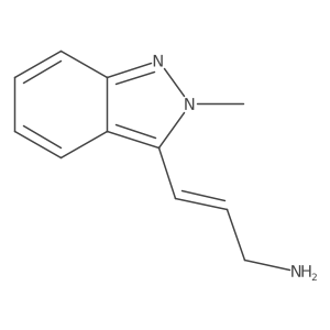 3-(2-methyl-2H-indazol-3-yl)prop-2-en-1-amine结构式