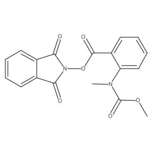 1,3-dioxo-2,3-dihydro-1H-isoindol-2-yl 2-[(methoxycarbonyl)(methyl)amino]benzoate结构式