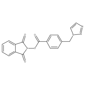 1,3-dioxo-2,3-dihydro-1H-isoindol-2-yl 4-[(1H-1,2,3-triazol-1-yl)methyl]benzoate Structure