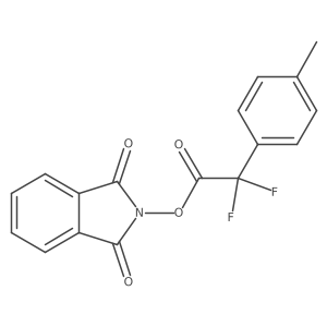 1,3-dioxo-2,3-dihydro-1H-isoindol-2-yl 2,2-difluoro-2-(4-methylphenyl)acetate结构式