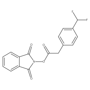 1,3-dioxo-2,3-dihydro-1H-isoindol-2-yl 2-[4-(difluoromethyl)phenyl]acetate结构式