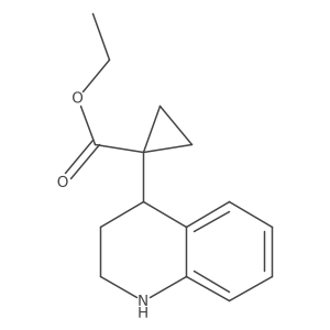 Ethyl 1-(1,2,3,4-tetrahydroquinolin-4-yl)cyclopropane-1-carboxylate结构式