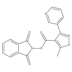 1,3-dioxo-2,3-dihydro-1H-isoindol-2-yl 5-methyl-3-(pyridin-3-yl)-1,2-oxazole-4-carboxylate结构式