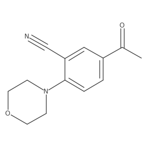 5-Acetyl-2-(4-morpholinyl)benzonitrile结构式