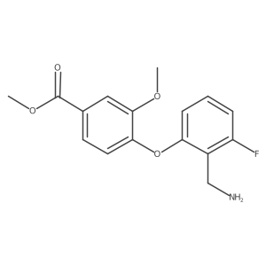 Methyl 4-[2-(aminomethyl)-3-fluorophenoxy]-3-methoxybenzoate结构式