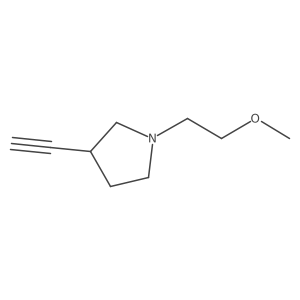 3-Ethynyl-1-(2-methoxyethyl)pyrrolidine Structure