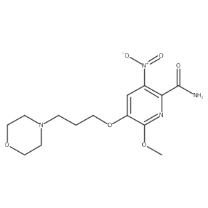 6-Methoxy-5-(3-morpholinopropoxy)-3-nitropicolinamide Structure