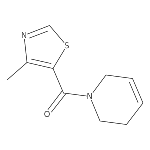 1-(4-Methyl-1,3-thiazole-5-carbonyl)-1,2,3,6-tetrahydropyridine结构式