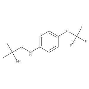 2-methyl-N1-[4-(trifluoromethoxy)phenyl]propane-1,2-diamine Structure