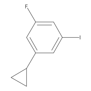 1-Cyclopropyl-3-fluoro-5-iodobenzene结构式