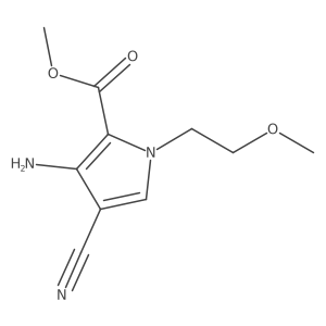 methyl 3-amino-4-cyano-1-(2-methoxyethyl)-1H-pyrrole-2-carboxylate Structure