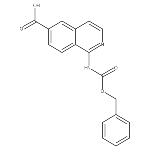 1-{[(Benzyloxy)carbonyl]amino}isoquinoline-6-carboxylic acid结构式