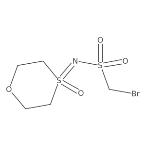 1-bromo-N-(4-oxo-1,4lambda6-oxathian-4-ylidene)methanesulfonamide结构式