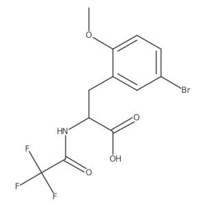 3-(5-Bromo-2-methoxyphenyl)-2-(2,2,2-trifluoroacetamido)propanoic acid Structure