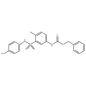 benzyl N-{3-[(4-bromophenyl)sulfamoyl]-4-methylphenyl}carbamate结构式