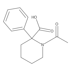 1-Acetyl-2-phenylpiperidine-2-carboxylic acid Structure