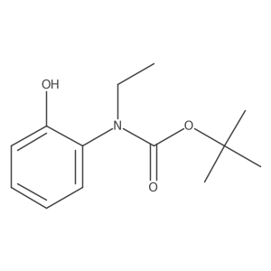 tert-butyl N-ethyl-N-(2-hydroxyphenyl)carbamate结构式